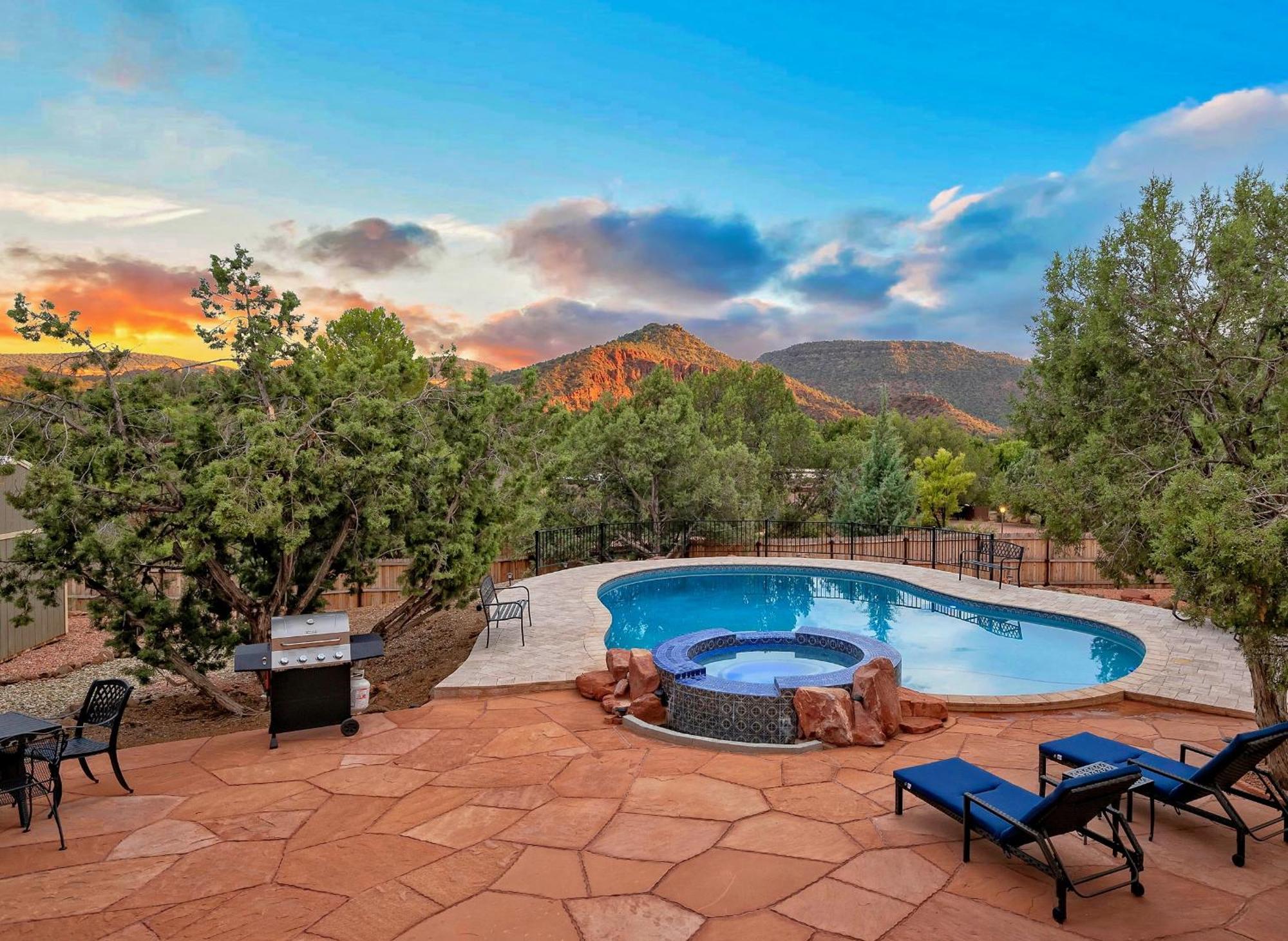 Sedona'S Paradise Found, Saltwater Pool And Hot Tub, Private Oasis! Bagian luar foto