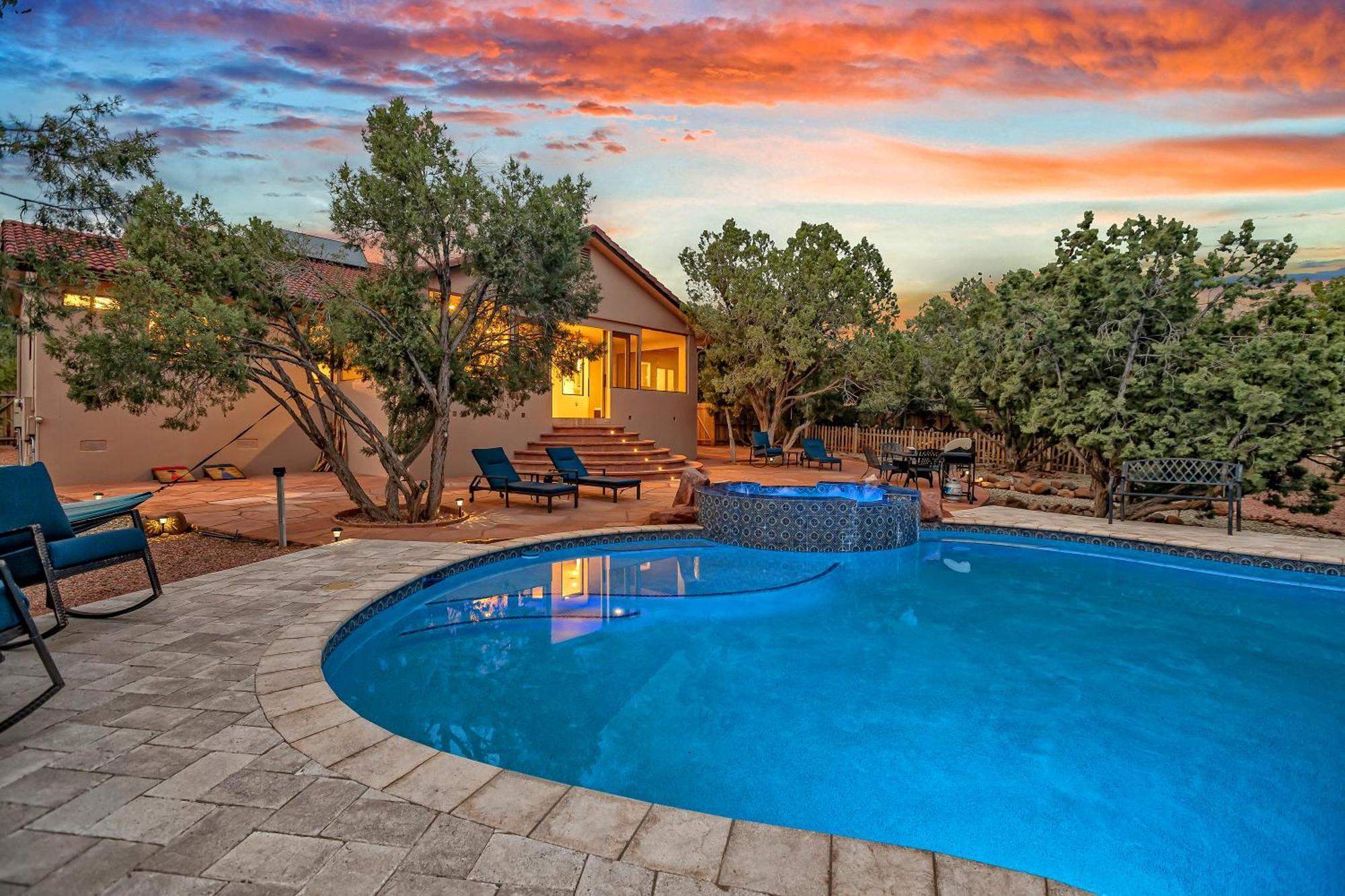 Sedona'S Paradise Found, Saltwater Pool And Hot Tub, Private Oasis! Bagian luar foto