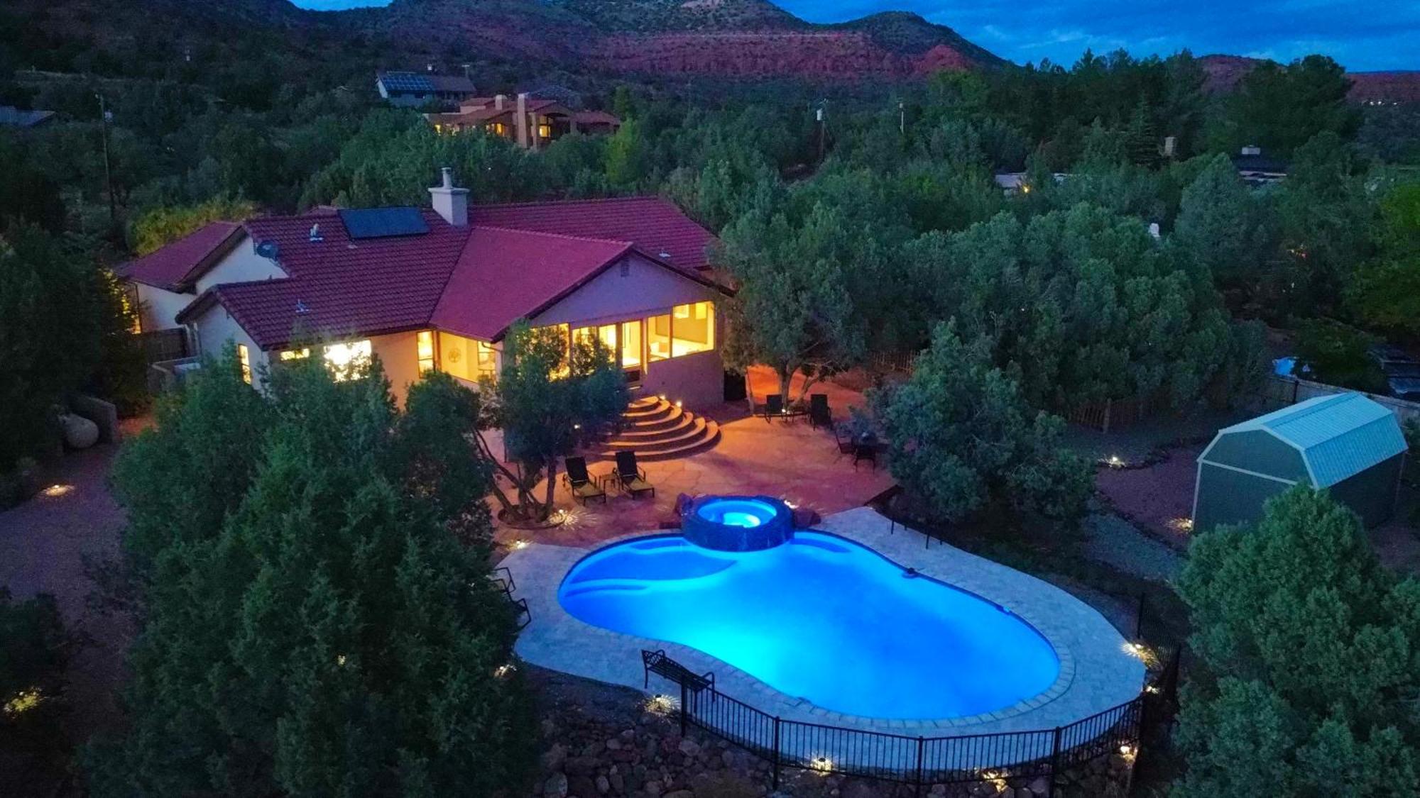 Sedona'S Paradise Found, Saltwater Pool And Hot Tub, Private Oasis! Bagian luar foto