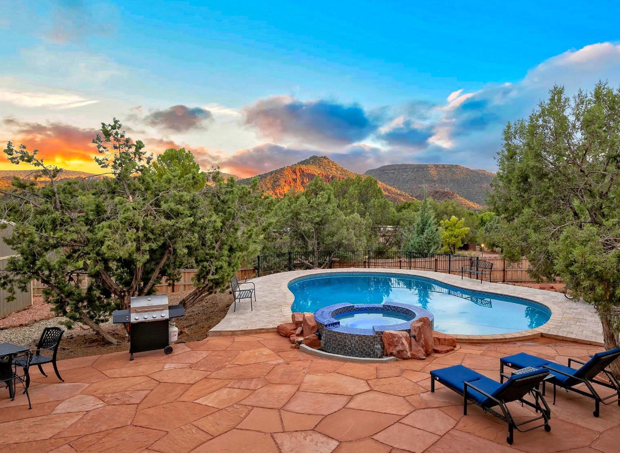 Sedona'S Paradise Found, Saltwater Pool And Hot Tub, Private Oasis! Bagian luar foto