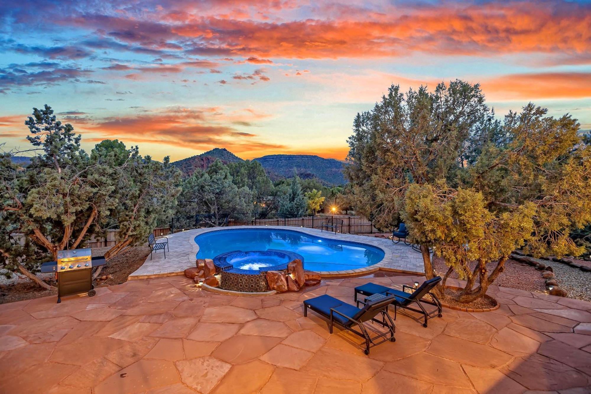 Sedona'S Paradise Found, Saltwater Pool And Hot Tub, Private Oasis! Bagian luar foto